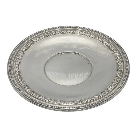 Reed & Barton 10 1/2” Sandwich Plate Bel Air Silverplate #1201 Mid 20th Century